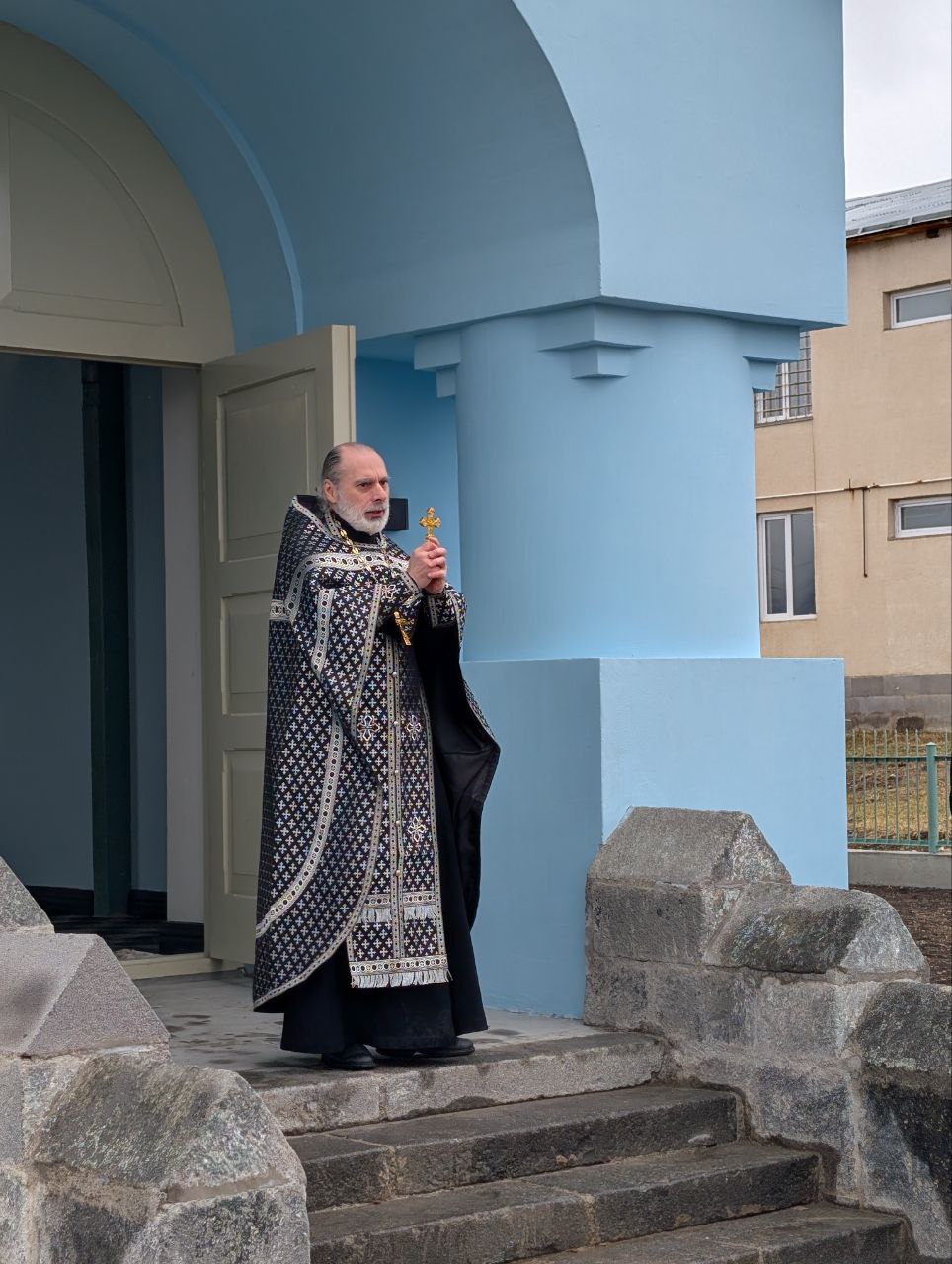 Освящение колоколов для восстанавливаемого Никольского храма в селе Амракиц
