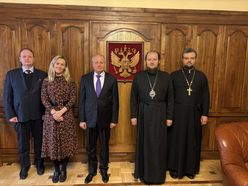 Встреча с послом Российской Федерации в Республике Армения С.П.Копыркиным в посольстве Российской Федерации в Республике Армения